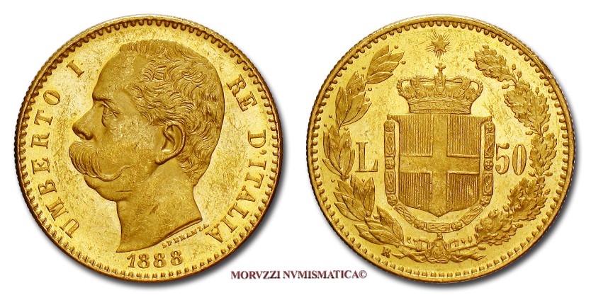 moneta da collezione, monete da collezione, moneta di Umberto I da collezione, monete di Umberto I da collezione, 50 lire 1888, numismatica