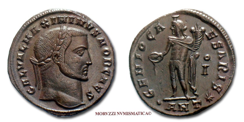 moneta di Massimino II Daia, monete di Massimino II Daia, follis di Massimino II Daia, moneta romana imperiale, monete romane imperiali, moneta romana, monete romane, moneta antica, monete antiche, numismatica