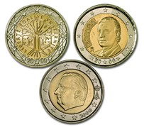 Gli euro coniati prima del 2002