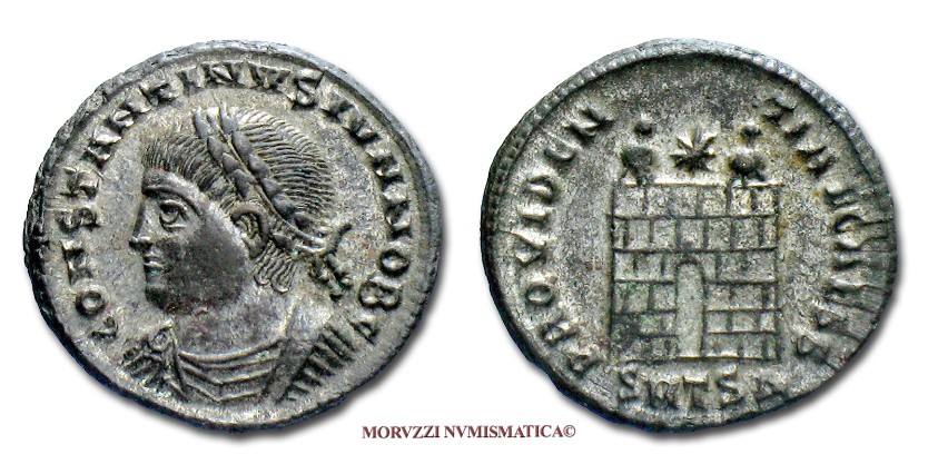  moneta di Costantino II, monete di Costantino II, moneta romana imperiale, monete romane imperiali, moneta romana, monete romane, moneta antica, monete antiche, numismatica