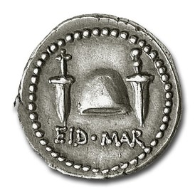 investimento numismatico, denario di bruto, denario idi di marzo