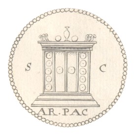 moneta romana imperiale, monete romane imperiali, ara pacis