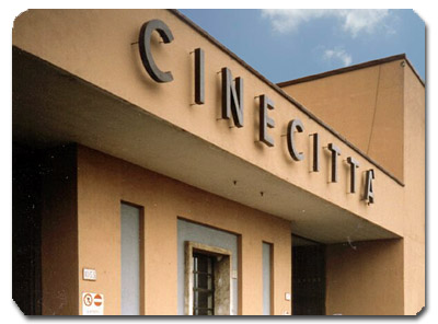 Gli studios di Cinecittà a Roma