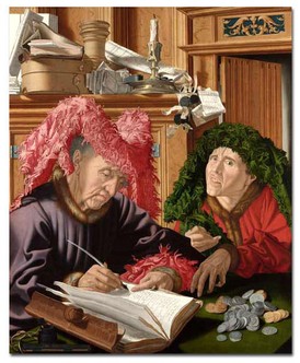 MARINUS van Reymerswaele, Two Tax Gatherers, 1540, National Gallery, London
